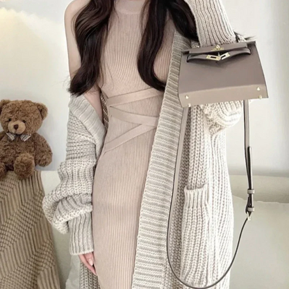 Women's Sleeveless Bodycon Midi Dress